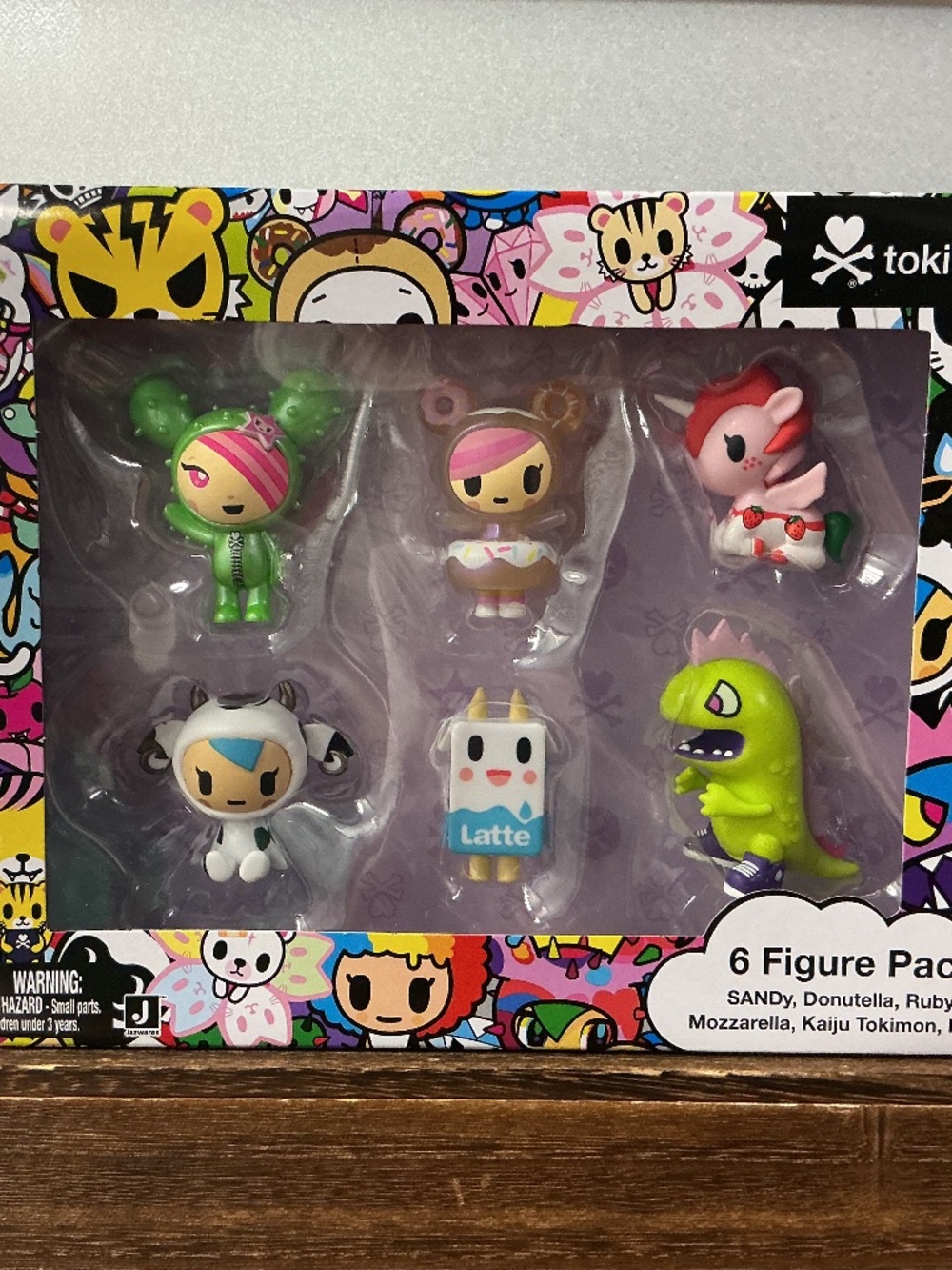 2025 Jazwares Tokidoki 6 Pack Vinyl Figures Sandy Donutella Kaiju Ruby Latte